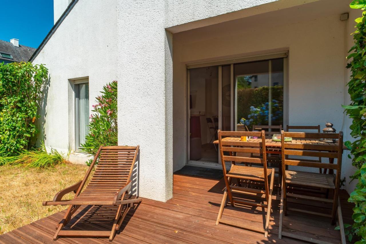 Ferienwohnung Les Cormorans - Appt En Rdc Avec Jardin Bénodet Exterior foto